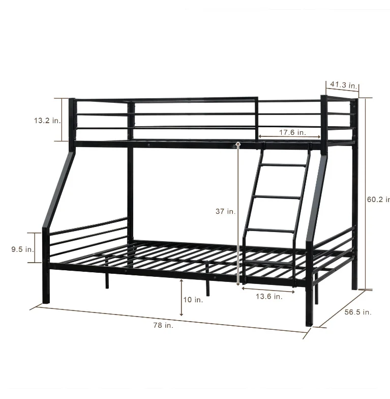 High Quality Cheap Triple Sleeper Triple Metal Bunk Bed Steel Bunk Bed