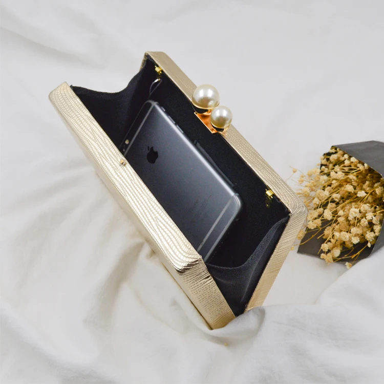 Acrylic Luxury Gold Color Clutch box Evening Party Bag Women lady ladies girl Purse bags wholesale