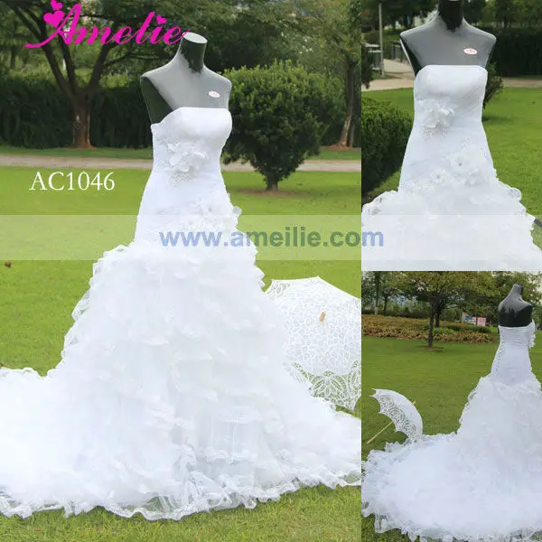 Настоящее Cap Фото шнурка втулки аппликация свадебное платье 2013