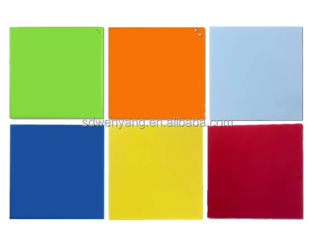 Водонепроницаемая, 50x50 см, цветная, на заказ, магнитная стеклянная белая доска