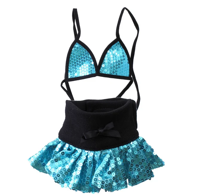 Pet Clothes Wholesale Dog Skirt Fashion Bikini Summer Clothes Sequins Skirt Dog Clothes Summer