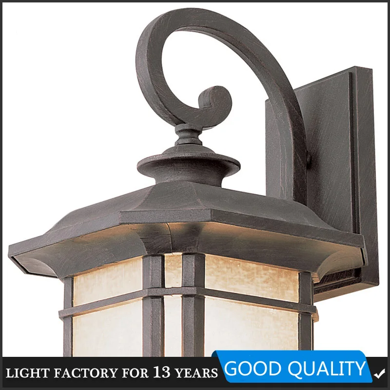 BEST SELLING OUTDOOR WATERPROOF 7INCH EXTERNAL RETRO VINTAGE OUTDOOR LIGHTING GARDEN WALL LIGHT