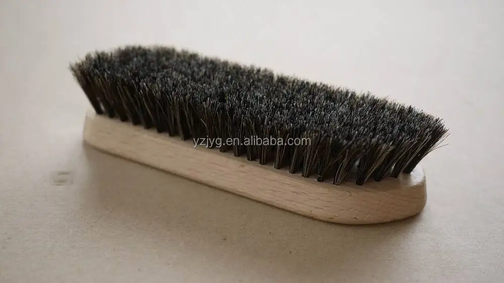 
Hot selling new design wooden horsehair shoe cleaning brush manufactory with FSC certification 