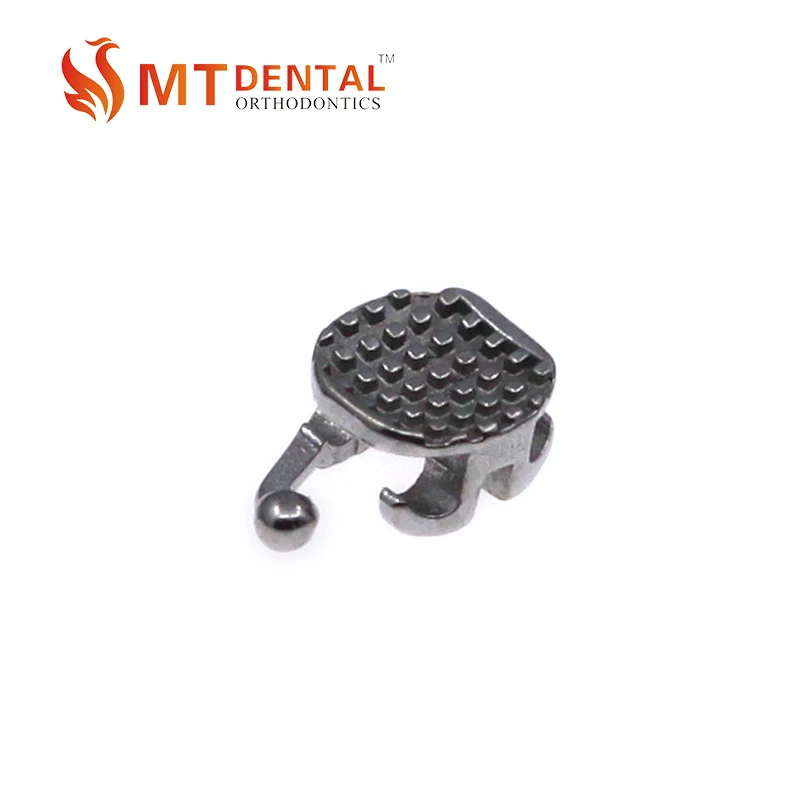 MIM round base monoblock metal braces from China dental supply company