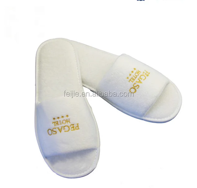 High quality Personalized Cotton towel Guest Slipper For Hotel
