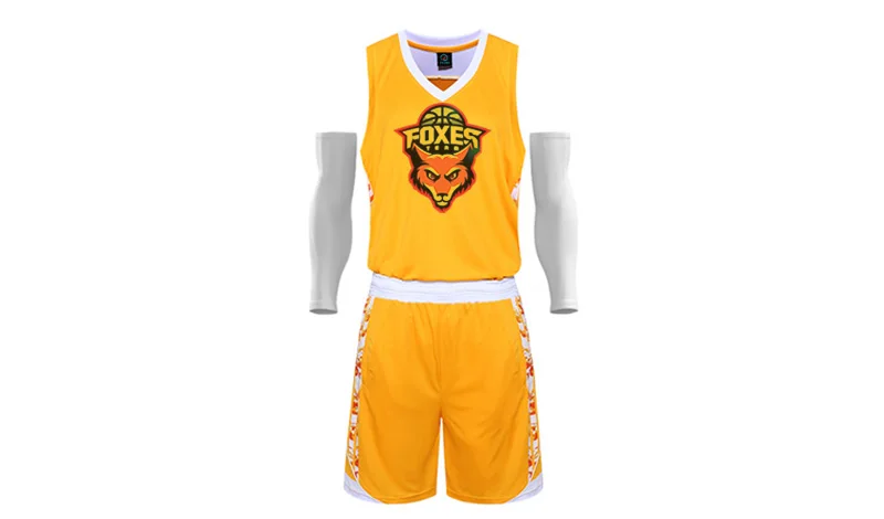 Sublimated dye Basketball Jerseys Kits Breathable Training Shirts and Shorts