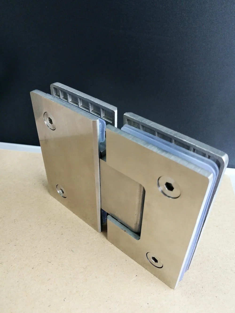 Opening & Closing of Showcase Bathroom Cabinet Stainless Steel Shower Door Hinges 180 Degree Black Glass Door Hinges