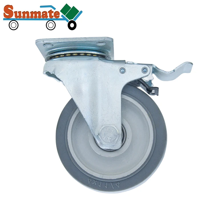 Высокое качество TPR trunkle рицинус PP сердечник из нержавеющей стали кронштейн корзину Колесико