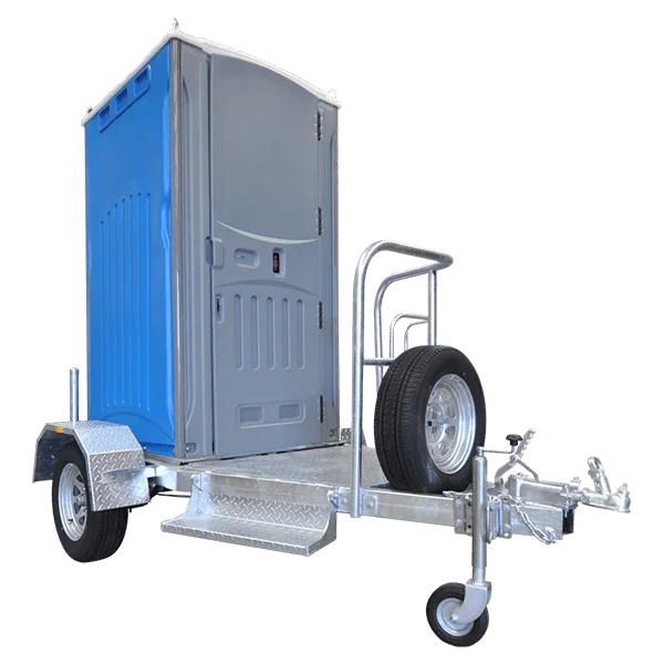 Customized Double Public Toilet Hot Dip Galvanized Trailer