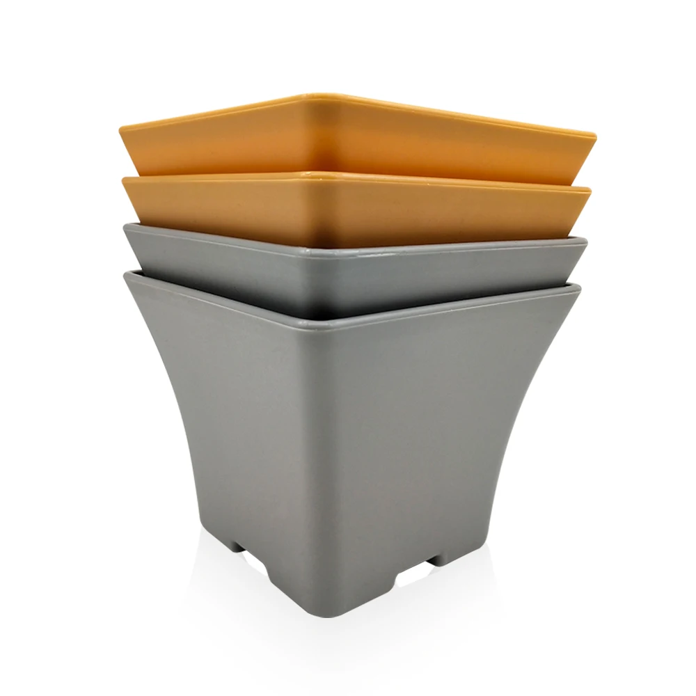 
Wholesale garden small plastic square flowerpot 
