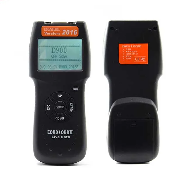 Car OBD2 EOBD CAN Fault Code Reader Scanner D900 Diagnostic Scan Tool