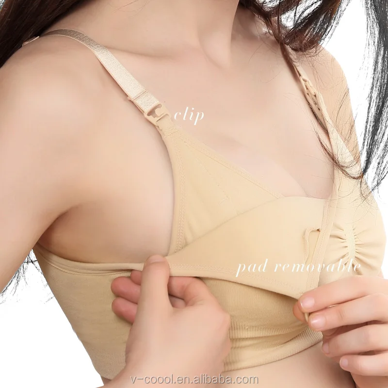 
V-Coool baby nurse woman nursing maternity seamless pumping bra for breast feeding 