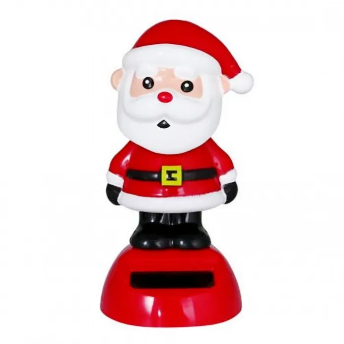 Solar Powered Dancing Christmas Swinging Animated Bobble Dancer Toy Car Decor