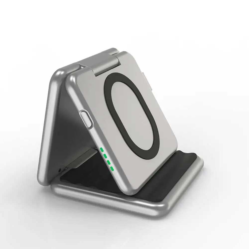 Беспроводная зарядка батареи складное зарядное устройство для быстрой беспроводной зарядки power bank 2 в 1 Беспроводное зарядное устройство power bank