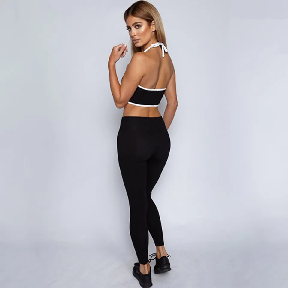 
Wholesale Sportswear Type Fitness Top Leggings Gym Set 