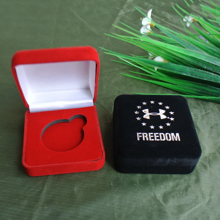 sonier-pins custom velvet coin display box with promotion gifts boxes for medals