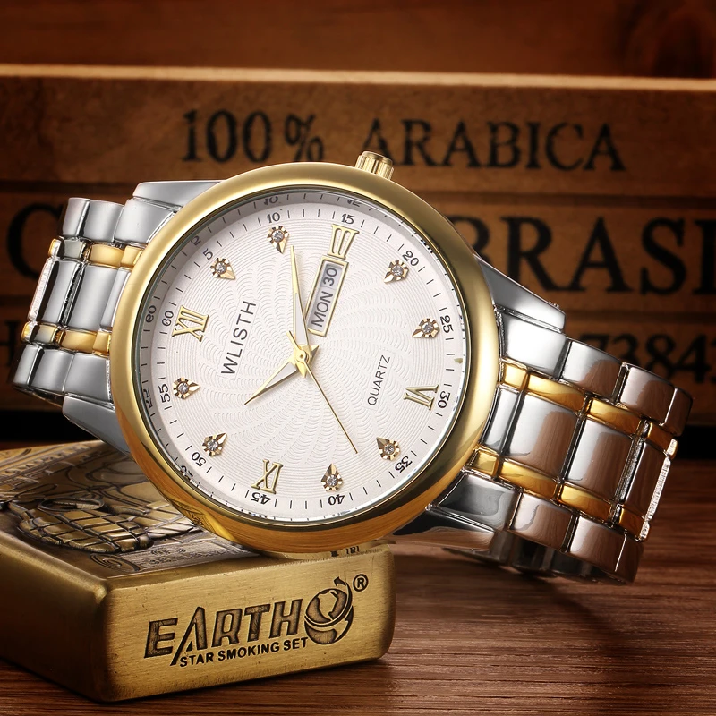guangdong factory OEM stainless steel luxury waterproof quartz brand hands wristwatches for man wrist watch men