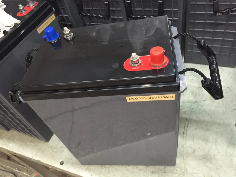 6V 310AH Lead Acid Deep Cycle Gel Battery Auto Terminals