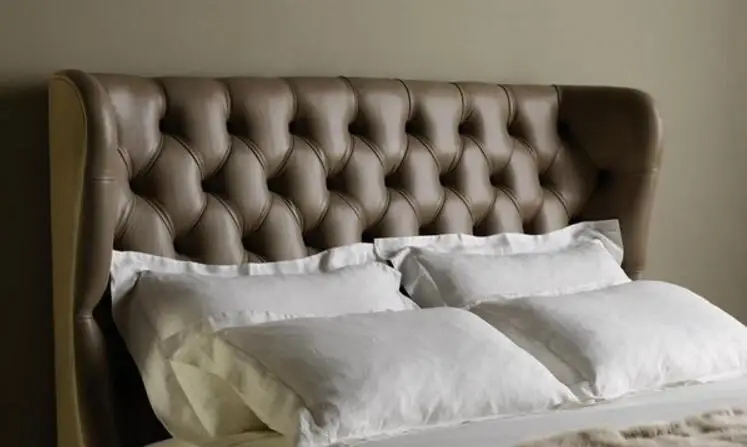 Modern classic Leather bed BE-57#