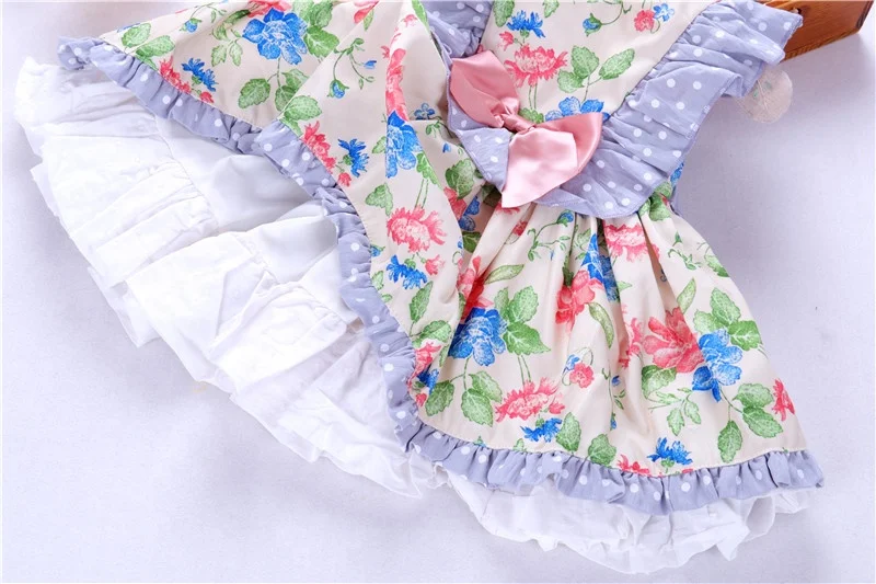 toddler baby clothes vintage dress ruffles girl flower dresses boutiques children clothes ready made lots  19717686