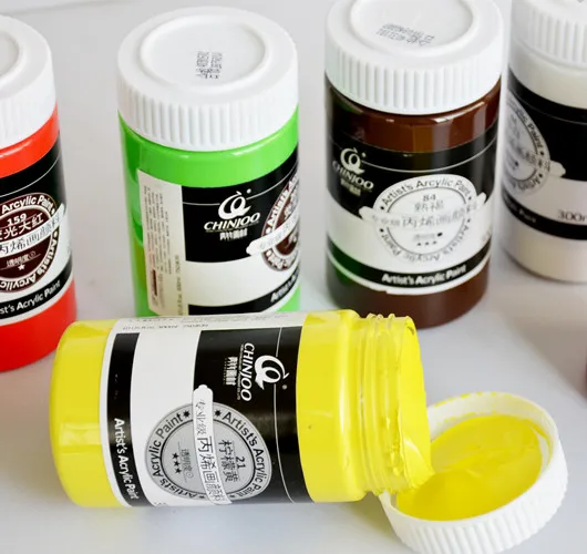 Hot Sale Customized 300ml Non-toxic Multi-color Chinjoo Acrylic Paint For Artist Beginners Drawing