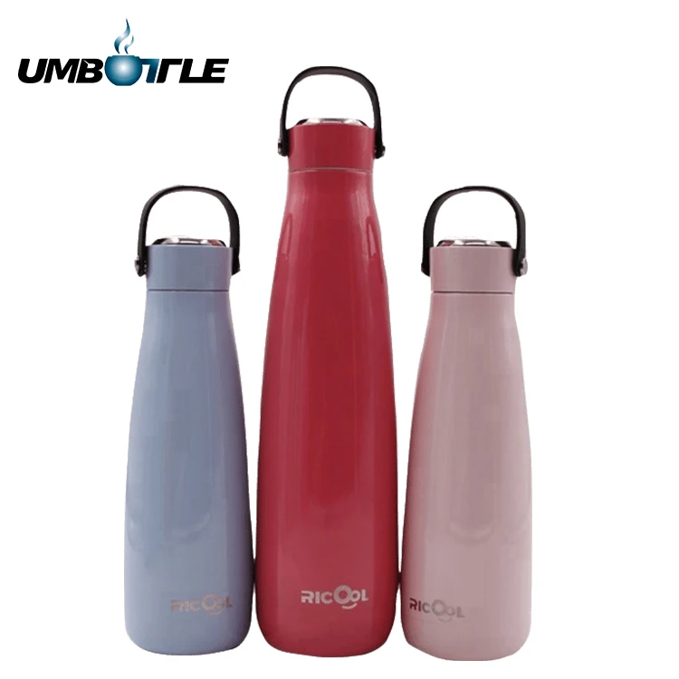 500ml Rubber paint Double wall Stainless Steel Insulated Water Bottle Vacuum Flask thermoses sports bottle