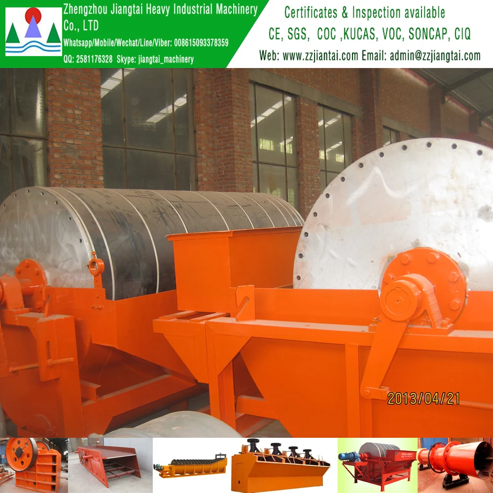 high recovery rate gauss black gold iron magnetic separator from slag