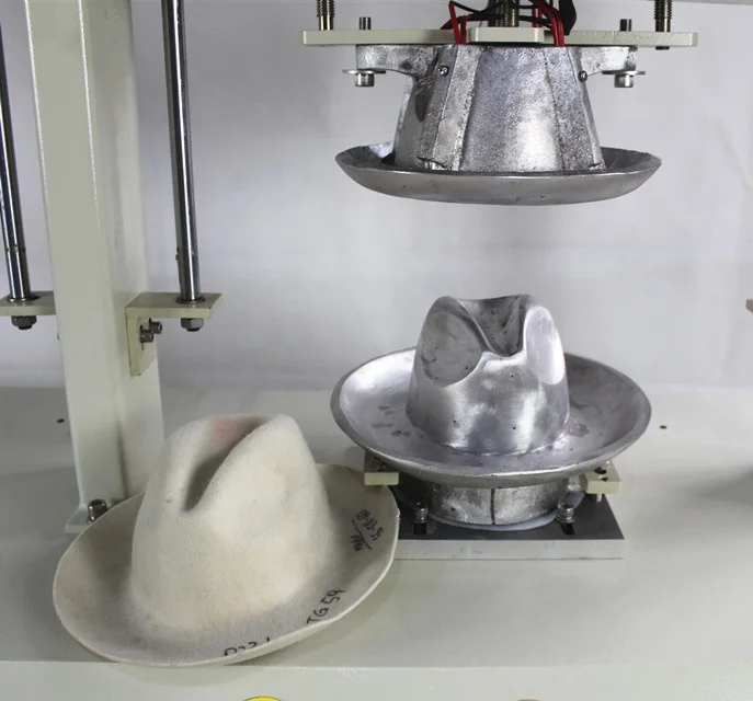Double heads hat blocking machine hat ironing machine with boiler inside
