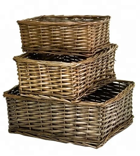 
factory manufacturer cheap wicker storage basket 