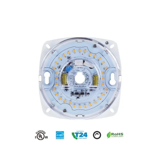 
10w 3' UL ES Title 24 JA8 certificated flicker free triac dimmable DOB round module led light engine for ceiling fan light 