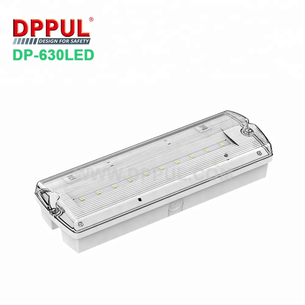 ODM IP65 Modern 10 Pcs White LED Class 1 Emergency Light Ni-cd Battery WHITE Led Emergency Bulkhead Wall Lamp