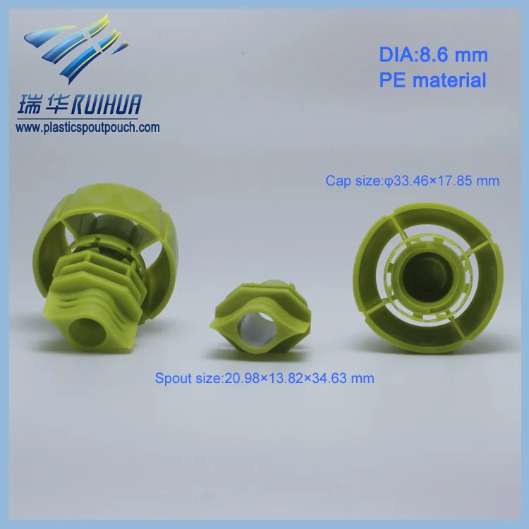 Mushroom shape 8.6 mm PE material spout cap plastic product