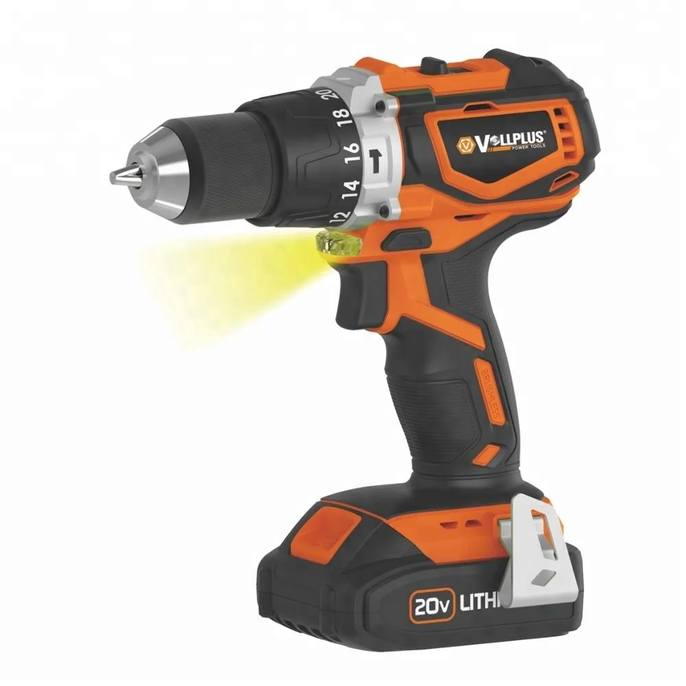 VPCD2092 Vollplus power tools chargeable Li-ion battery brushless motor cordless drill