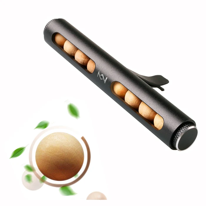 
New Arrival Customized Car Vent Fragrance Diffuser, Car Essential Oil Perfume Clip with Wood Beads 