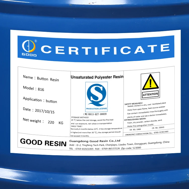 
Factory wholesale liquid unsaturated polyester resin for button in guangdong 