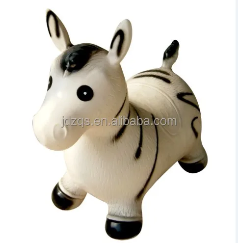 inflatable jumping animal toy zebra