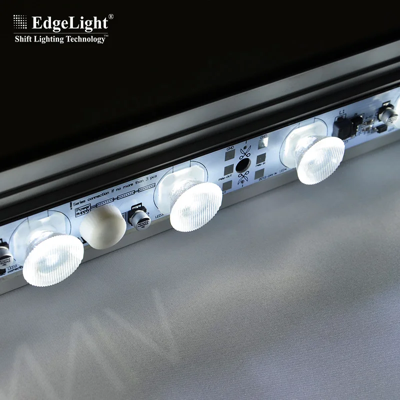 470 mm inside lighting with lens backlight for Led strip for fabric light box