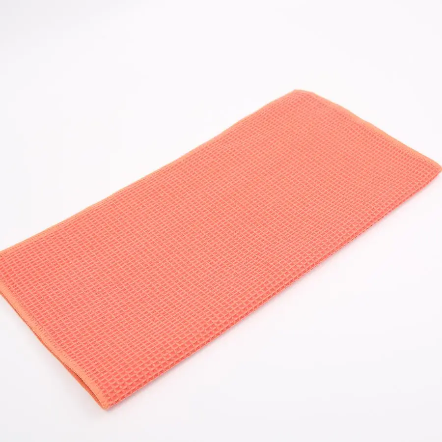 Car wash towel knit waffle fabric for cleaning