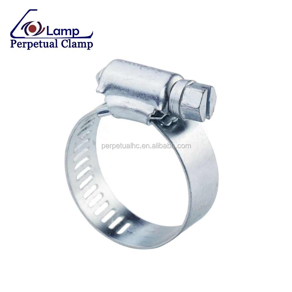 Perforated Band Galvanized Steel American Type Hose Clamp for Pipe