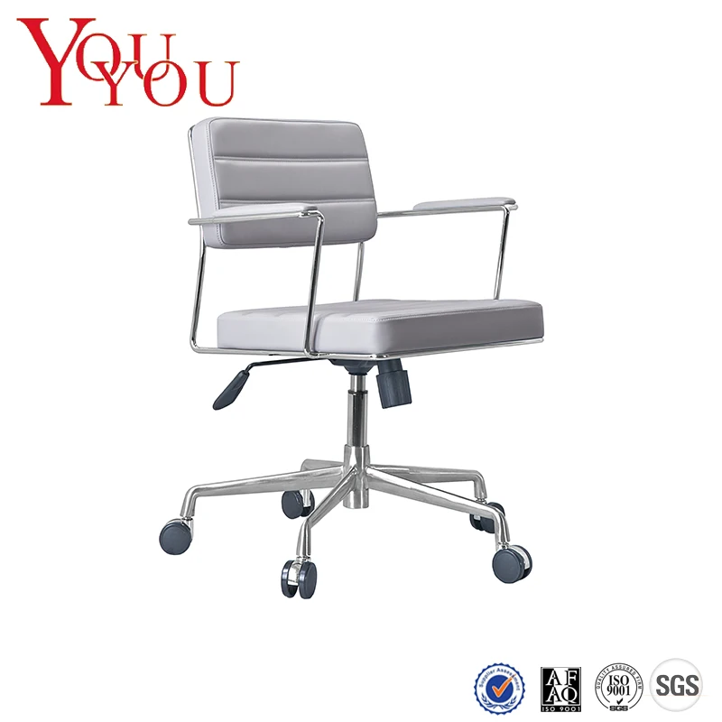 OEM ODM fashion Stable design high density sponge black pu executive office modern leather lounge chair