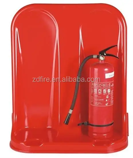 Red single and double fire extinguisher stand,fire fighting equipment