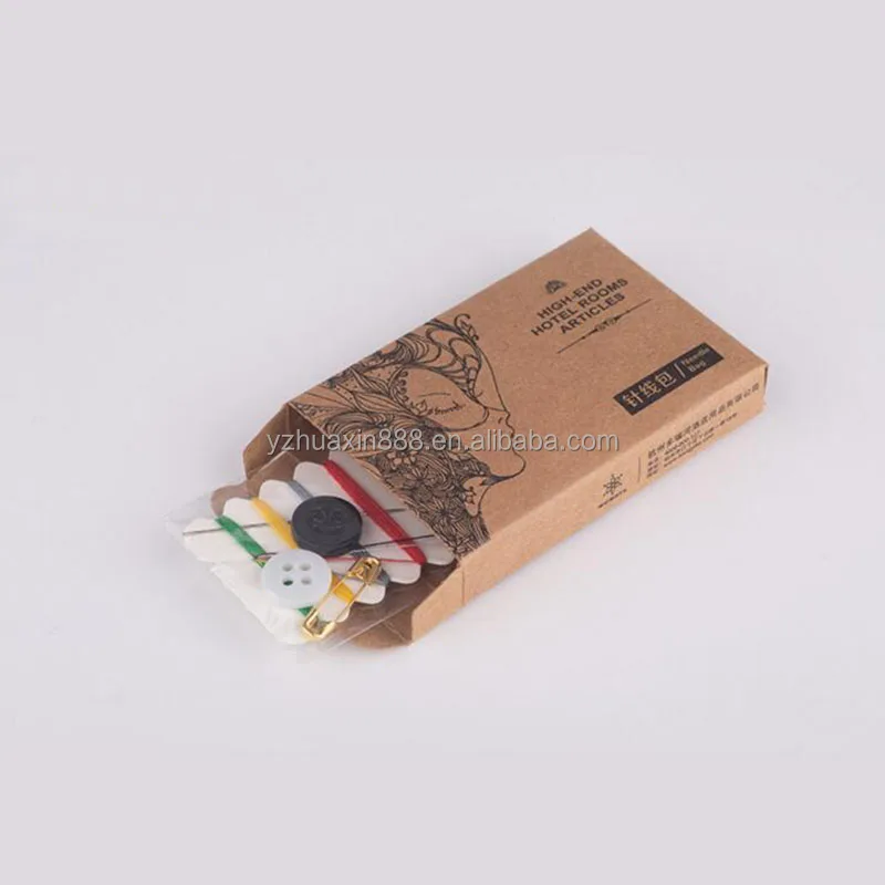 2016 new design cheap hotel use sewing kit / needle and thread kit