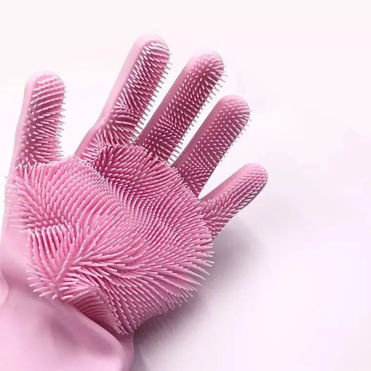 Magic Dish Washing  Kitchen Silicone  Cleaning Brush Scrubber