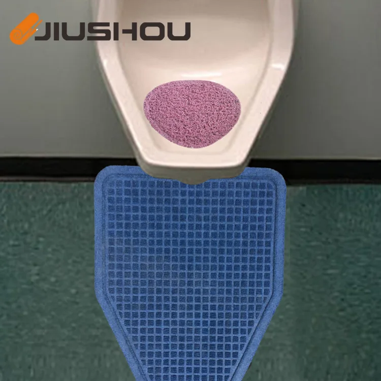 
Plastic rubber toilet anti-slip urinal floor mat set 