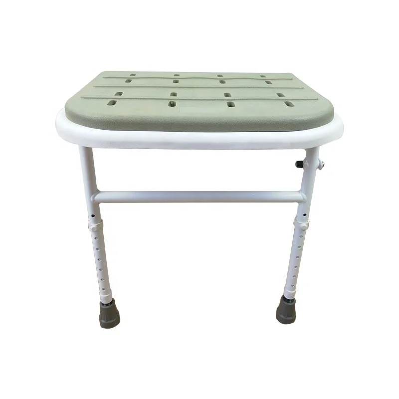 Folding Wall mounted shower seat with pu foam pad for disabled