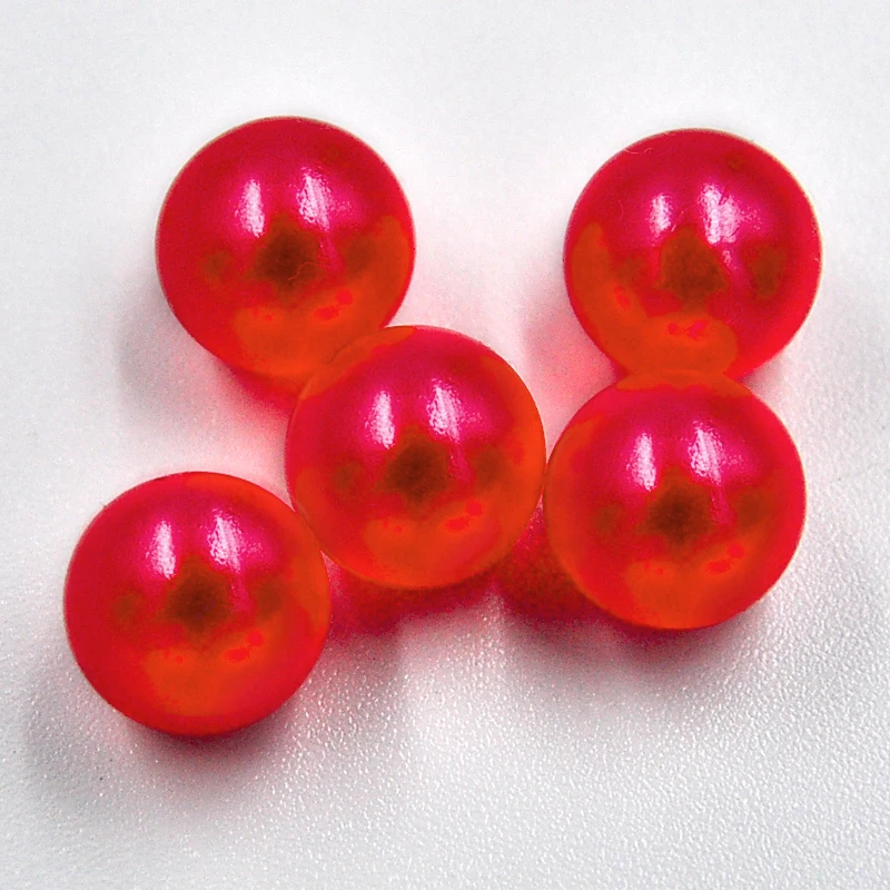 Wholesale Round Shape 5mm No Hole Colorful ABS Plastic Loose Pearl Beads Without Hole