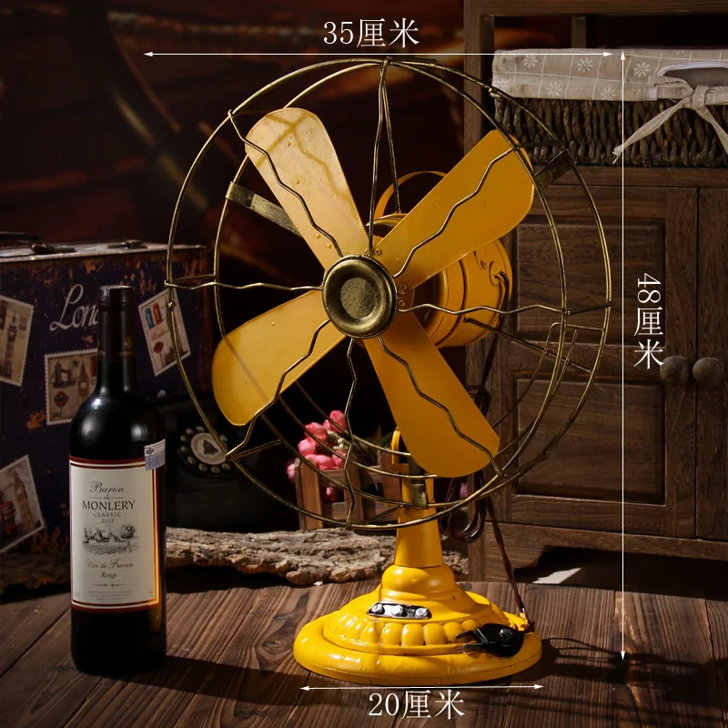 
Model Fan Wholesale Retro Vintage Prop Model Handmade Ornaments Home Decorative Items Crafts 