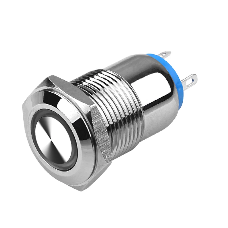 16mmled light push button switch momentary/ locking switch with led 6V 12V 24V 110V 220V