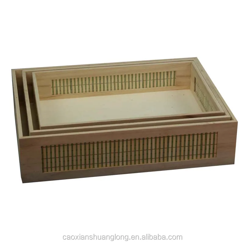Pine Unfinished Raw Wooden Serving Tray for sale