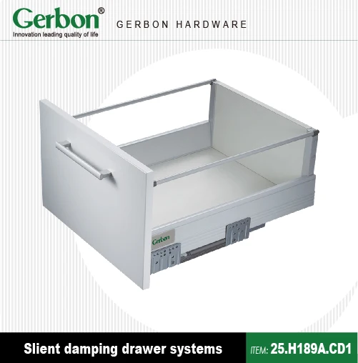 
189mm height silent Damping Drawer tandem box 